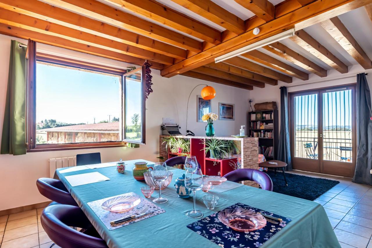 Logement 75M2, Avec Vue, Au Calme, Lyon A 25Km Communay Exteriér fotografie